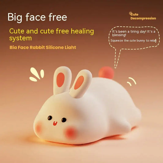 Rabbit Silicone Night Light with Touch Sensor