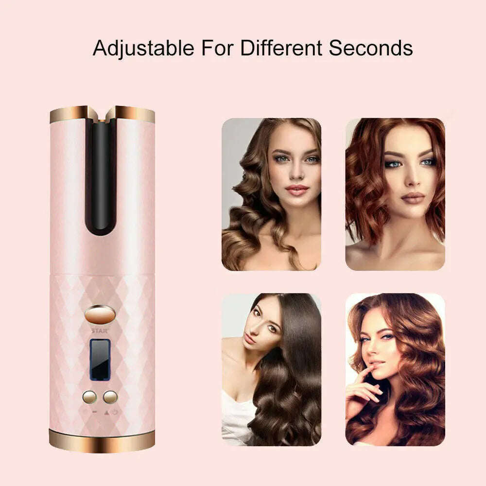 Ceramic Auto Curl Wireless Iron
