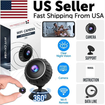 Compact Wireless Nanny Cam HD 1080P DVR