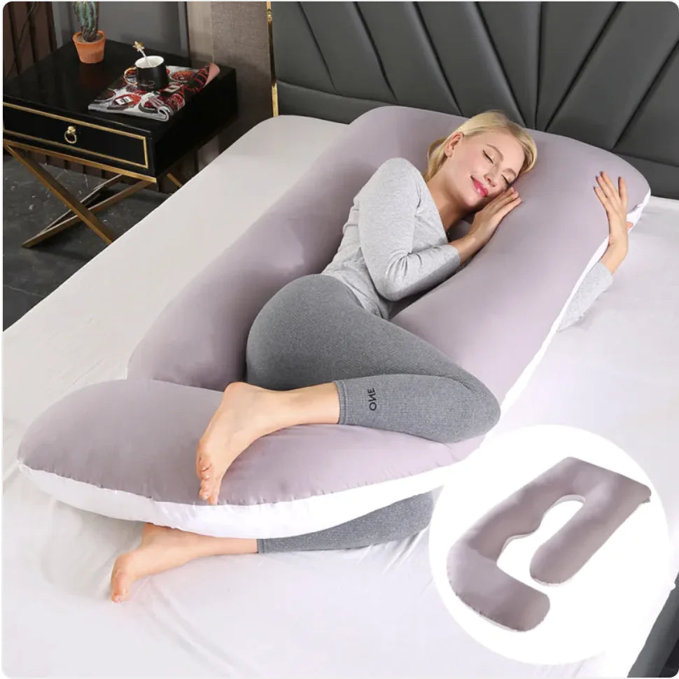 J-Shaped Pregnancy Support Pillow