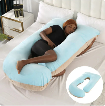 J-Shaped Pregnancy Support Pillow