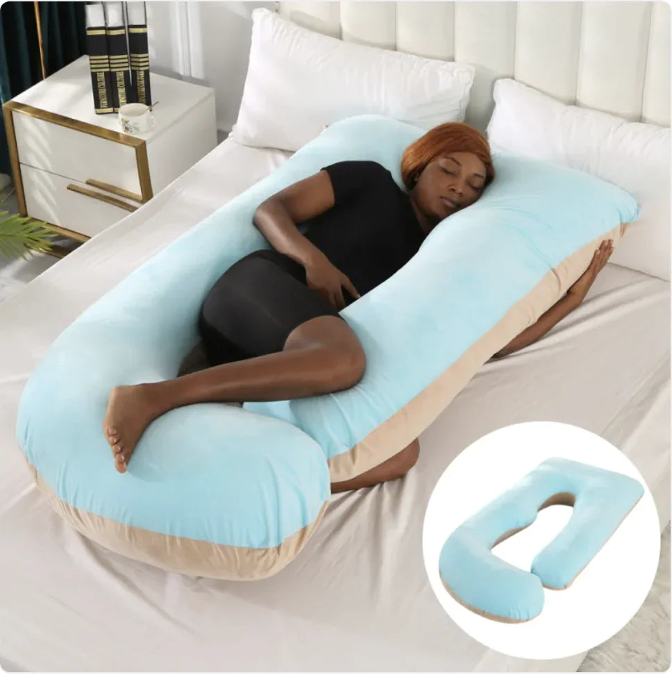 J-Shaped Pregnancy Support Pillow