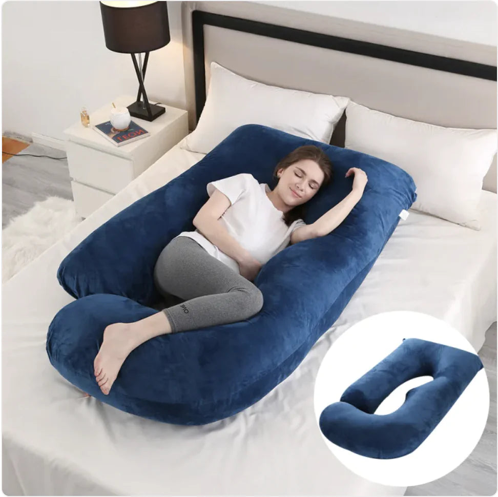 J-Shaped Pregnancy Support Pillow