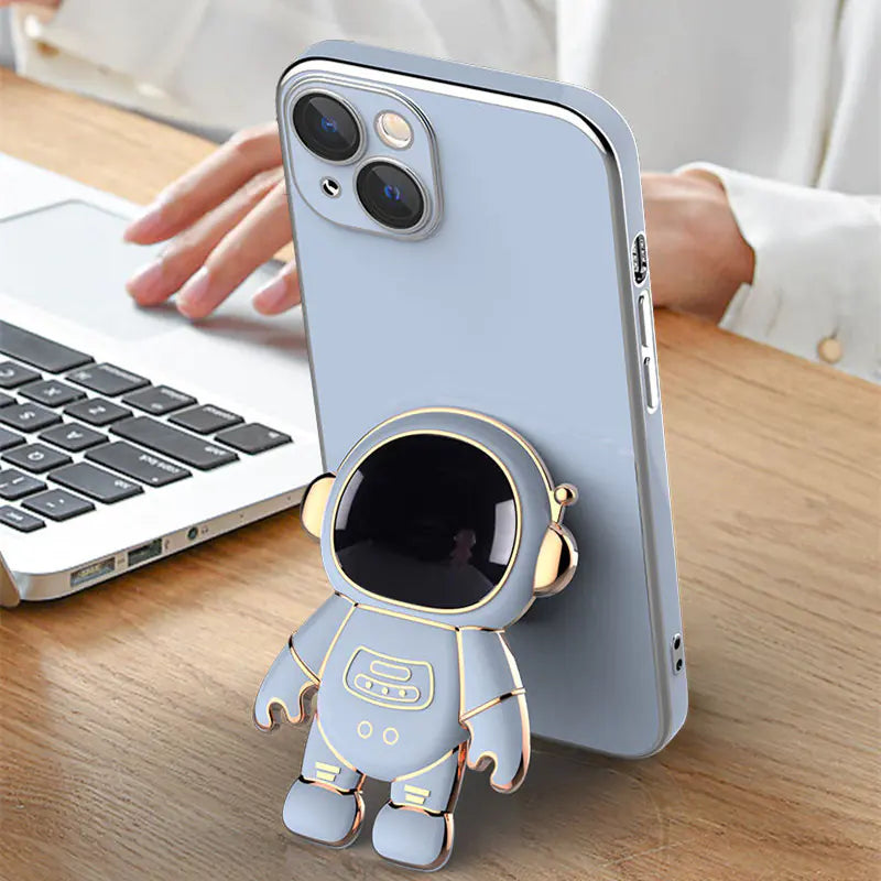 AstroShield phone case series featuring a stylish astronaut design on a sleek TPU phone case.