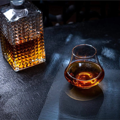 Elite Whiskey Enjoyment Set - Stones &amp; Crystal Glass