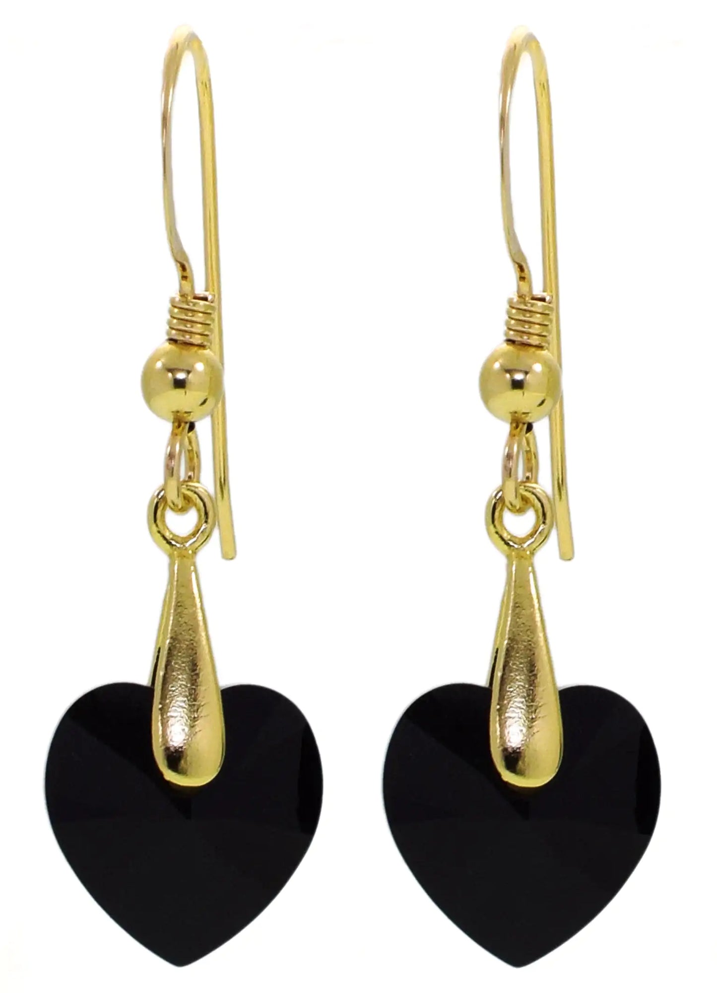 Multilingual Love Heart Necklace and Crystal Earrings Set