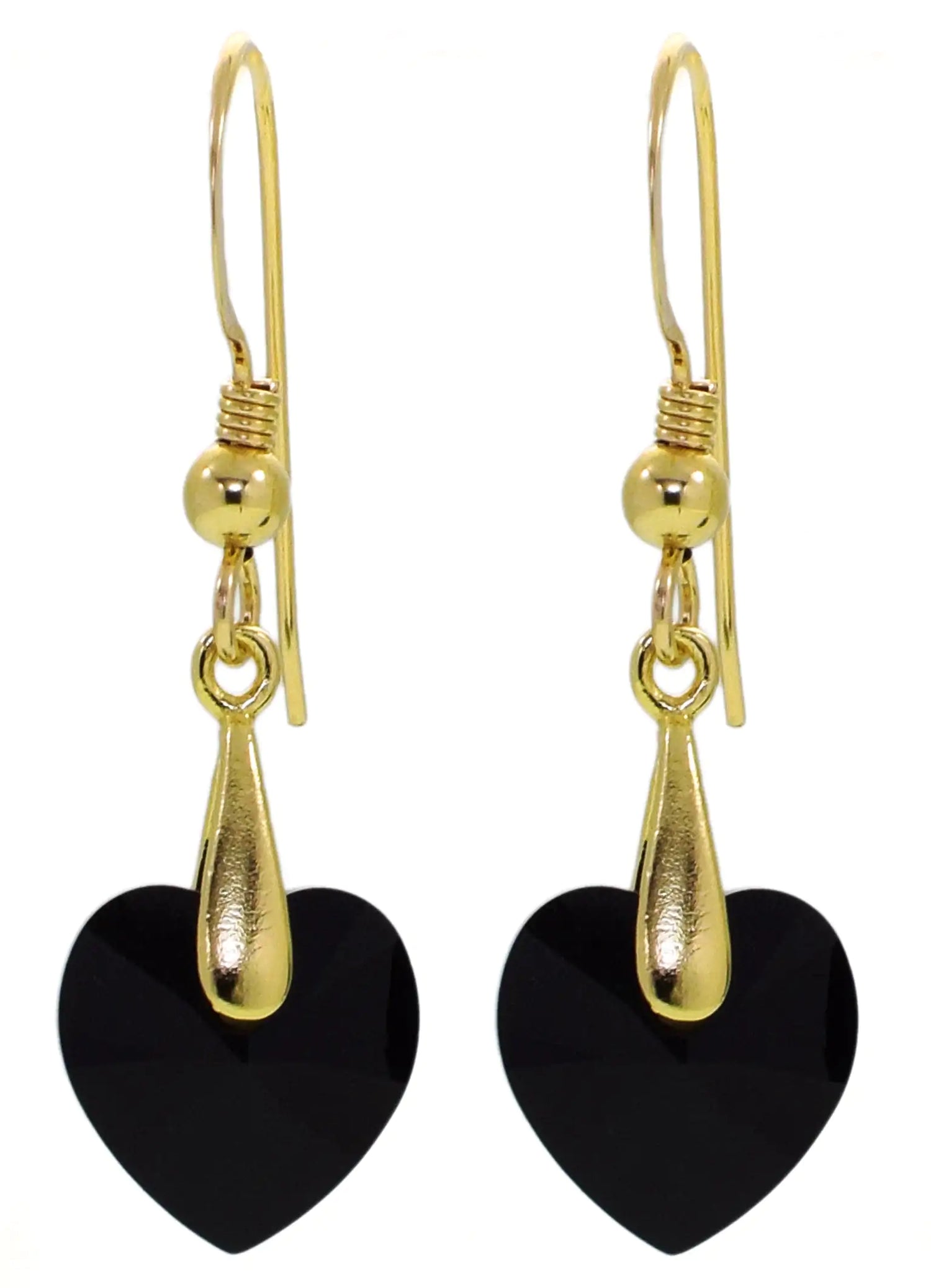 Multilingual Love Heart Necklace and Crystal Earrings Set