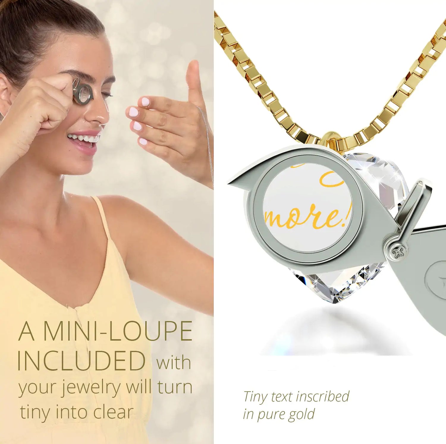 24k Gold Love More Heart Jewelry Set
