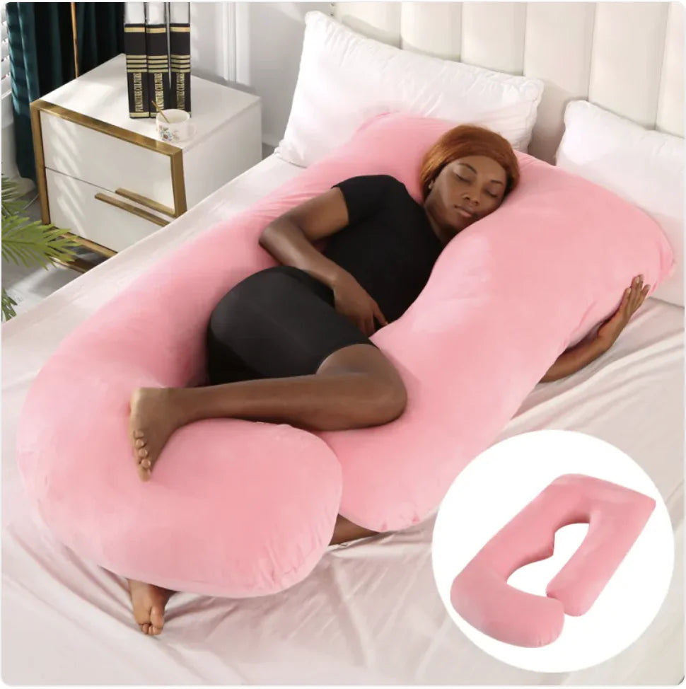 J-Shaped Pregnancy Support Pillow