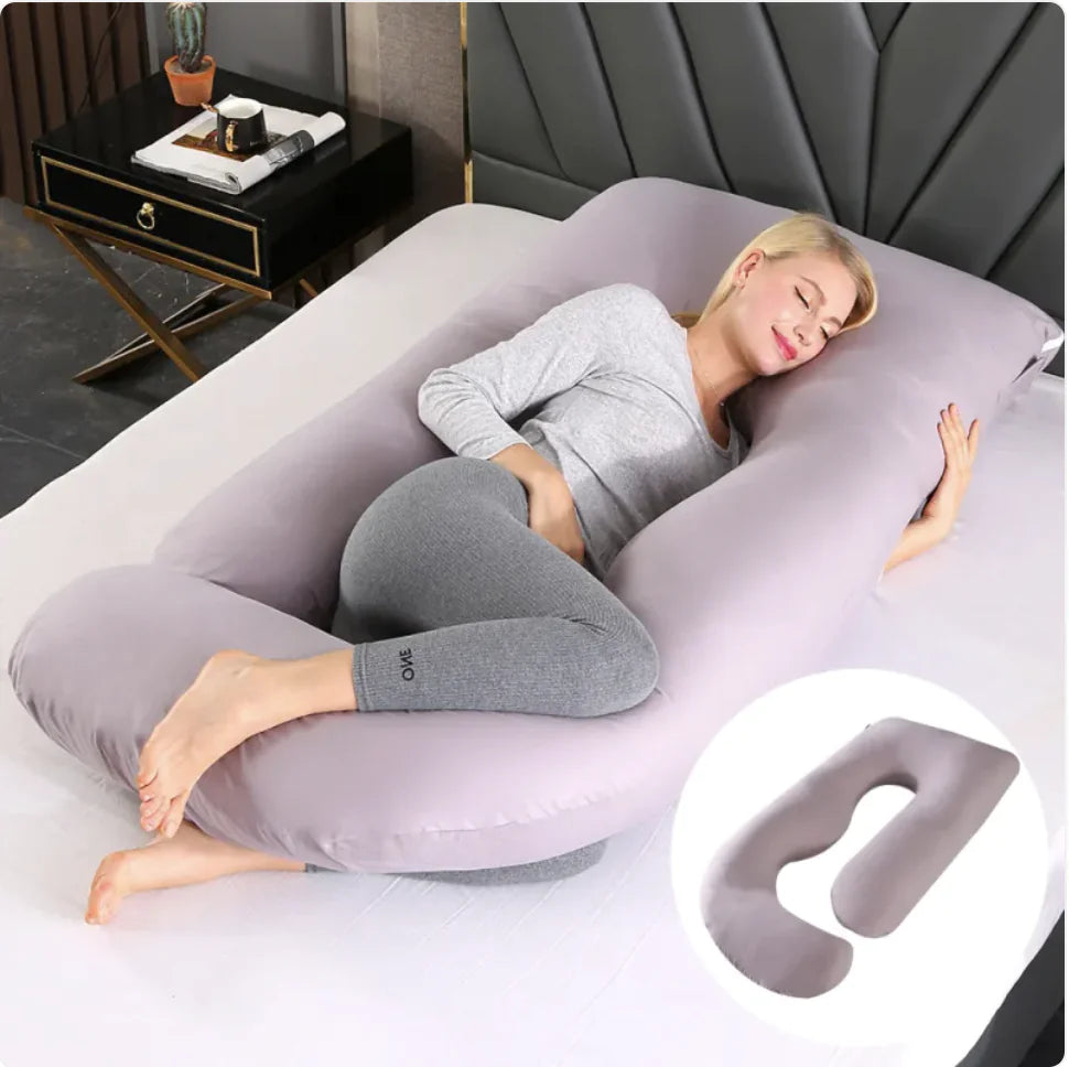 J-Shaped Pregnancy Support Pillow