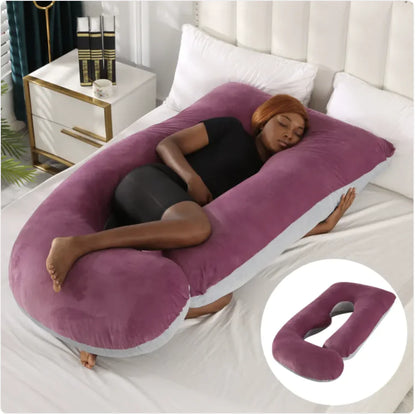 J-Shaped Pregnancy Support Pillow