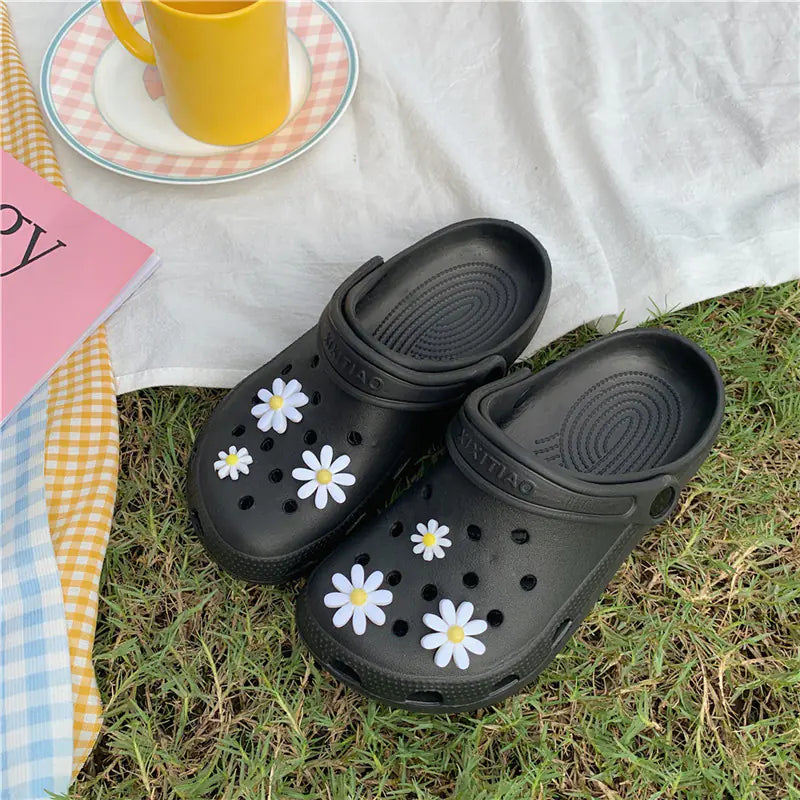 Nurse Summer Non-Slip Floral Flat Beach Slippers
