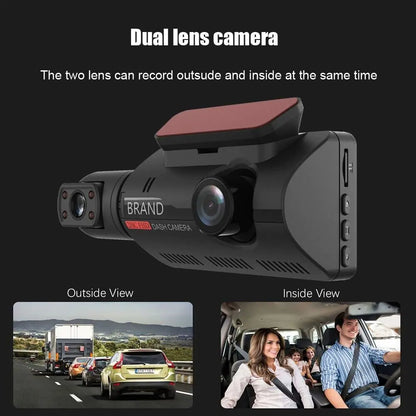 Dual Lens 1080P Car DVR &amp; Dash Cam Recorder