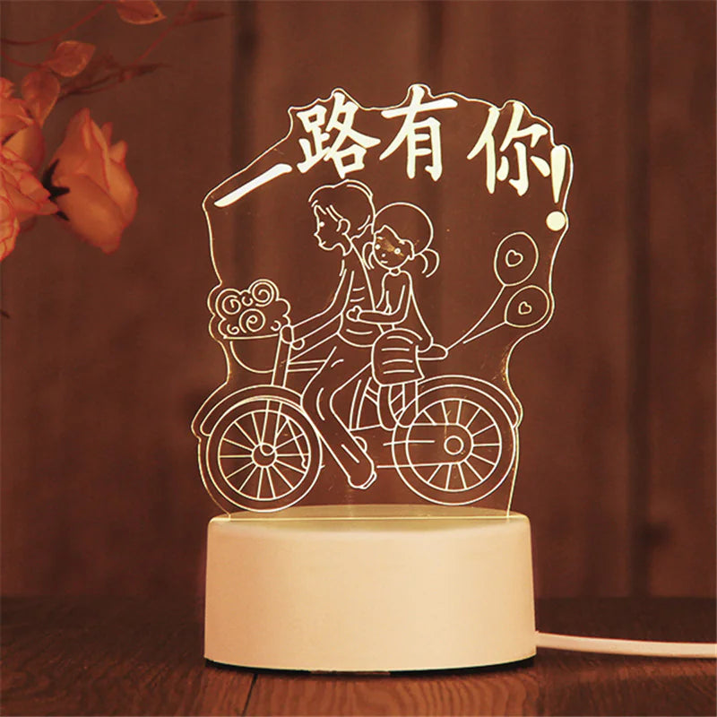 3D Acrylic Love Illuminator