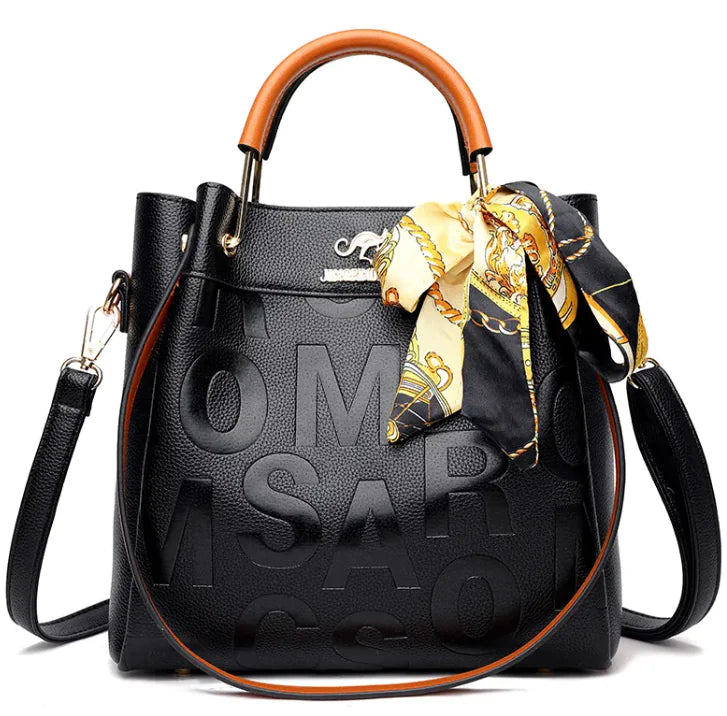 Chic Embossed Leather Purse
