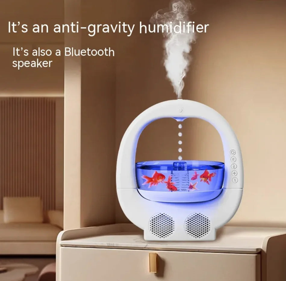 3-in-1 Aroma Humidifier with Bluetooth and Aquarium Light