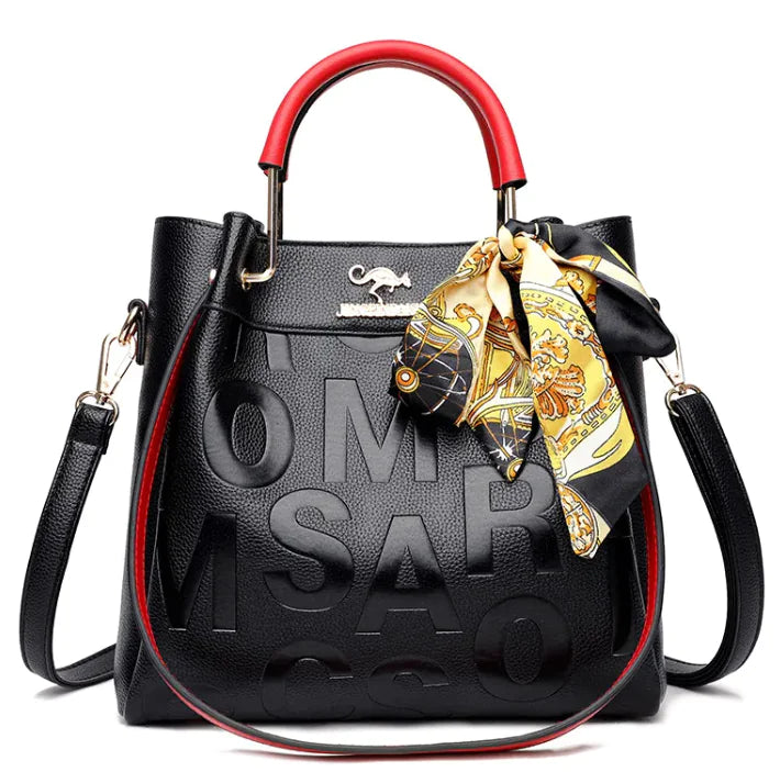 Chic Embossed Leather Purse