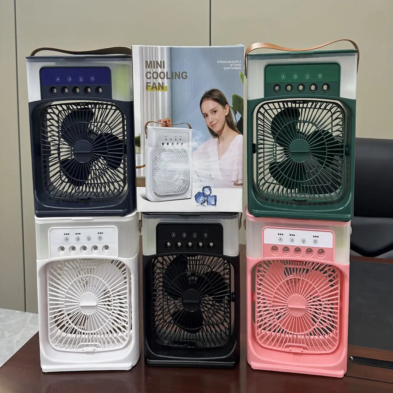 Compact 3-in-1 Air Cooler - Mini AC for Personal Spaces | Quick Cool + Humidifier | USA Shipping