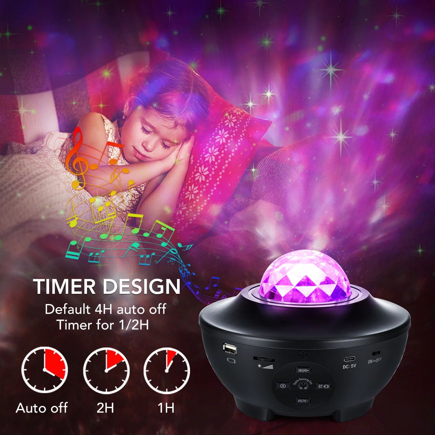 Cosmic Sky 360° Galaxy Light Projector