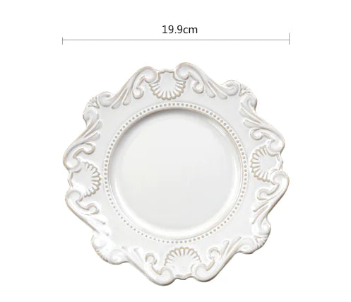 Creative Baroque European Tableware Set (Dinner Plates &amp; Bowls)