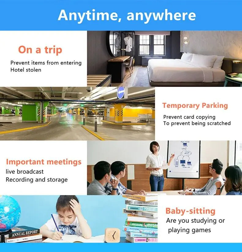 4K Mini Spy Camera WiFi Hidden HD DIY Nanny Cam