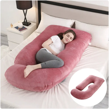 J-Shaped Pregnancy Support Pillow