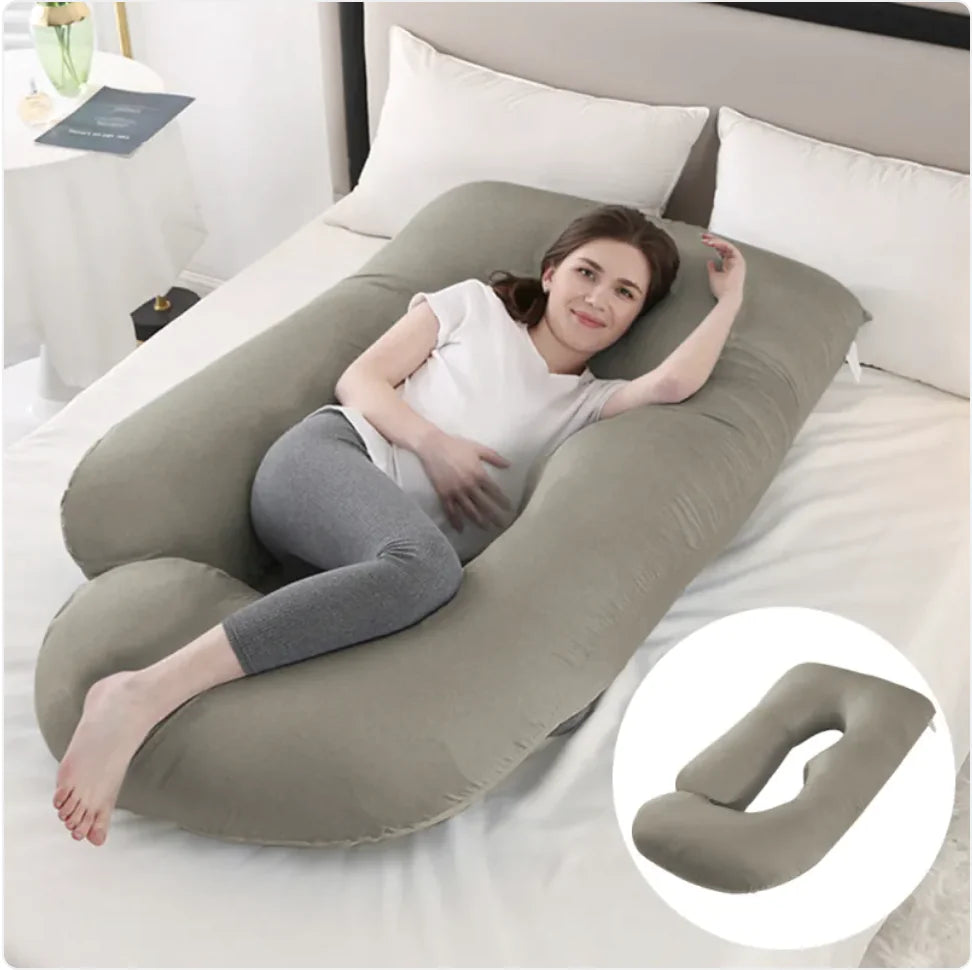 J-Shaped Pregnancy Support Pillow