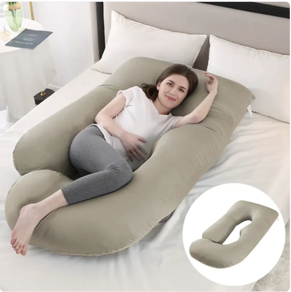 J-Shaped Pregnancy Support Pillow