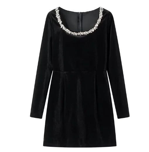 Rhinestone Blossom Gown