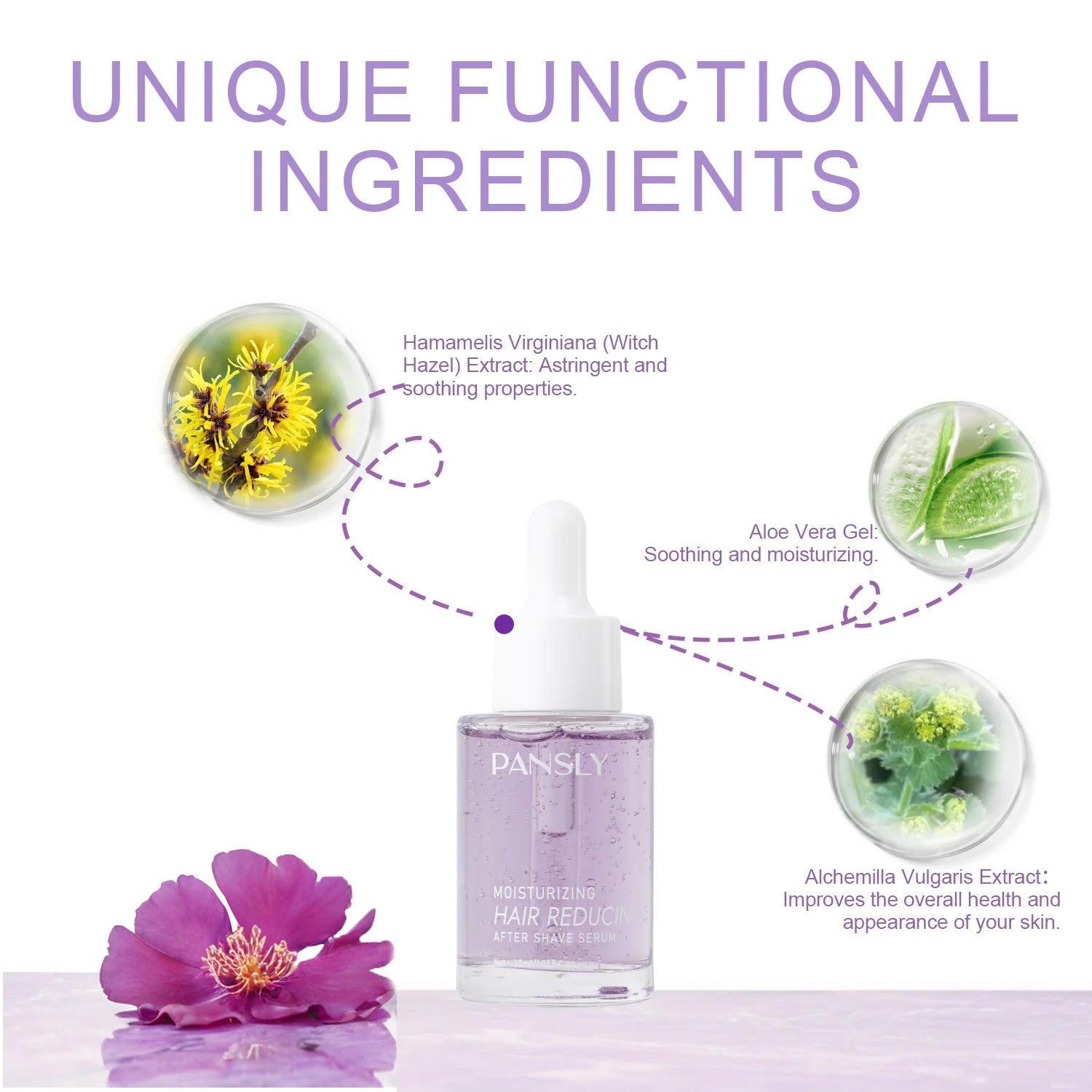 PANSLY Hair Inhibitor &amp; Eyelash Growth Serum