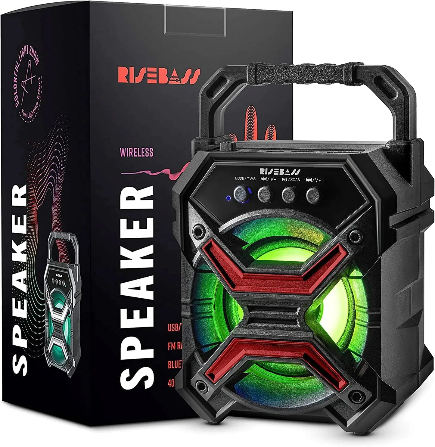 Compact Party Bluetooth Speaker with LED Effects