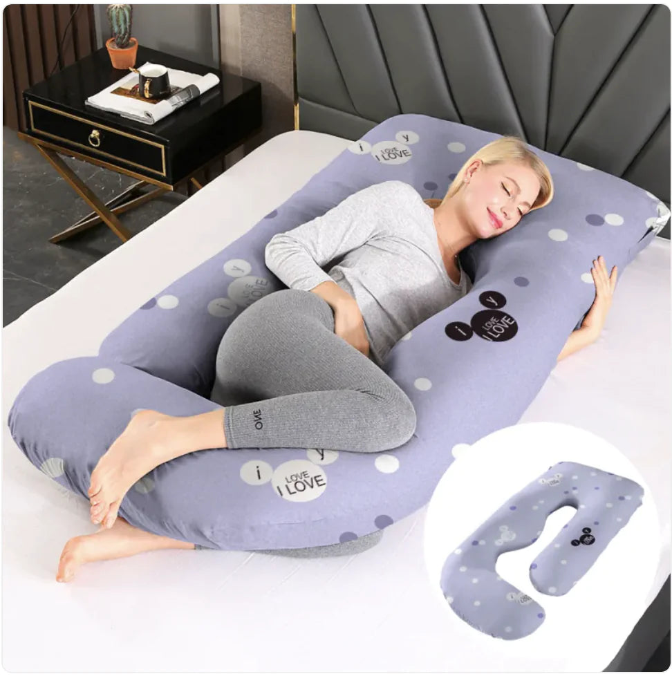 J-Shaped Pregnancy Support Pillow