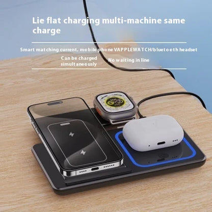 3-in-1 QuickCharge LED Wireless Stand