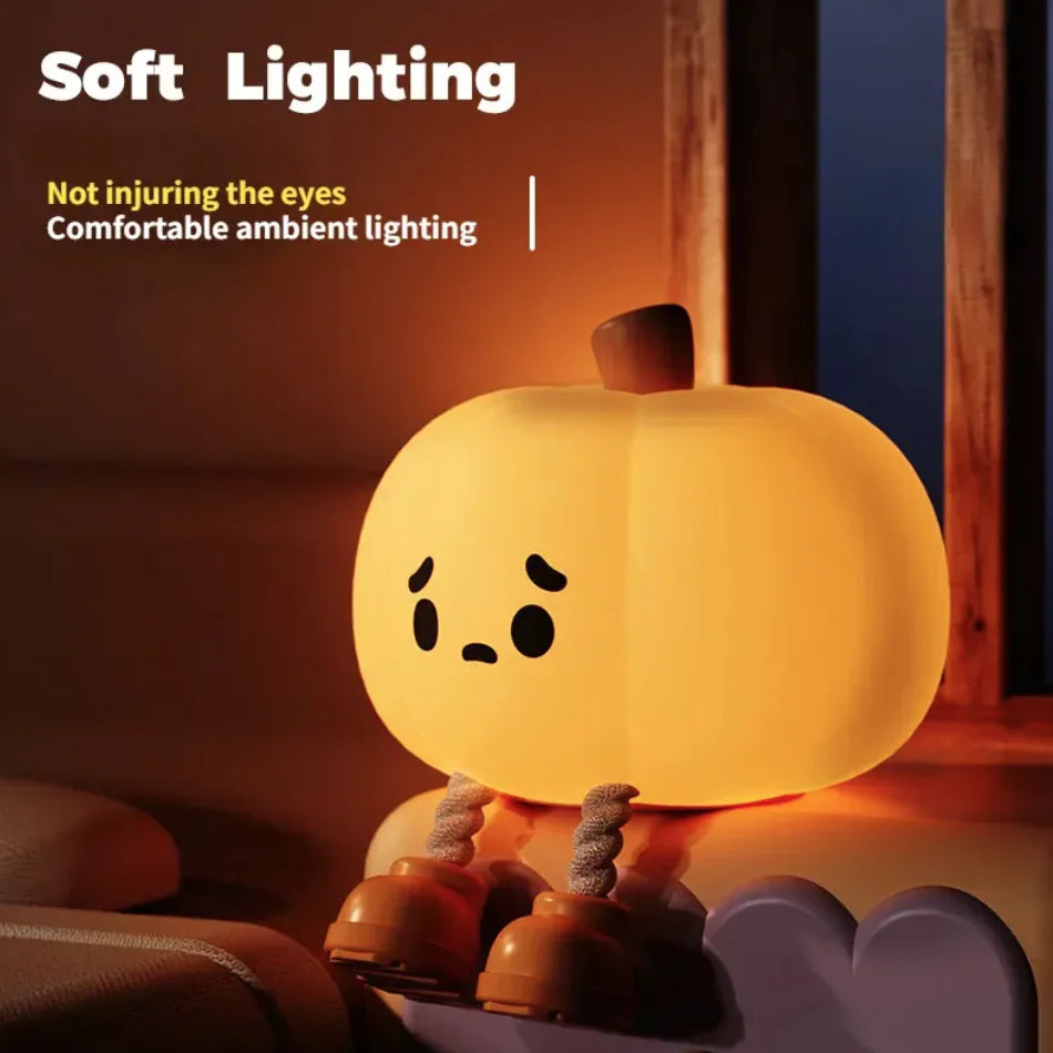 Silicone Pumpkin Spooky Light