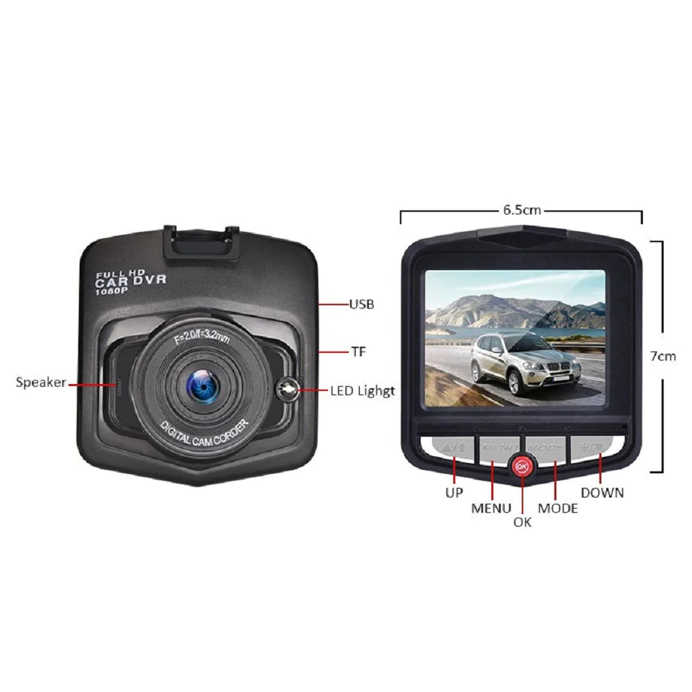 HD Night Vision Dash Cam 2.4&