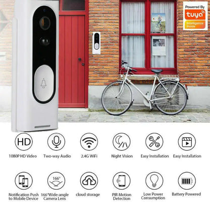 HD 1080P WiFi Ring Doorbell with Security Camera