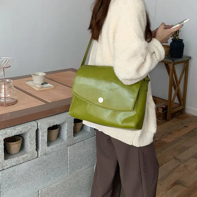 Vintage High-Capacity Briefcase