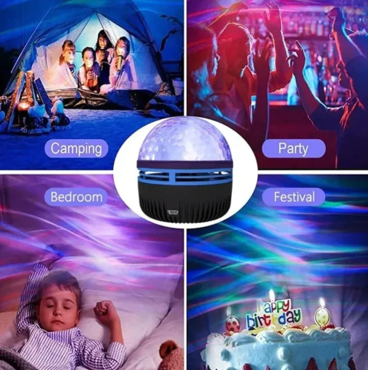 Galactic Star LED Projector with Rotating Sphere