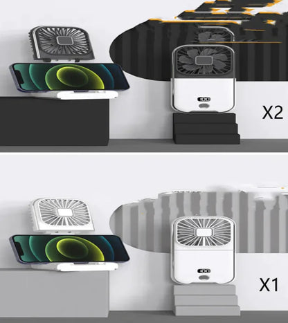 Compact Dual-Mode Travel Fan, USB Charged