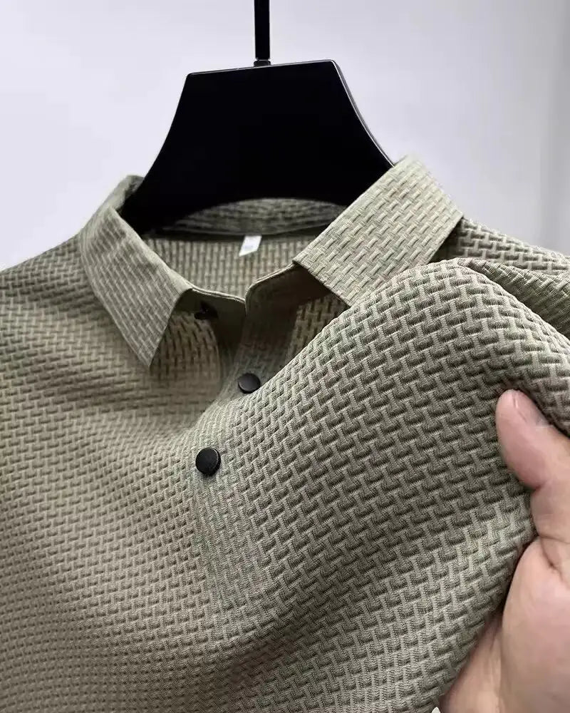 Shorts Lapel T-shirt Men&