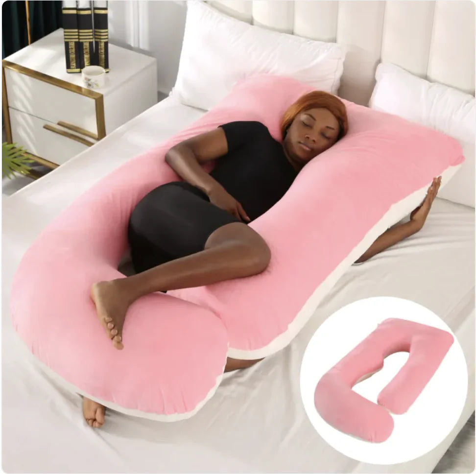 J-Shaped Pregnancy Support Pillow