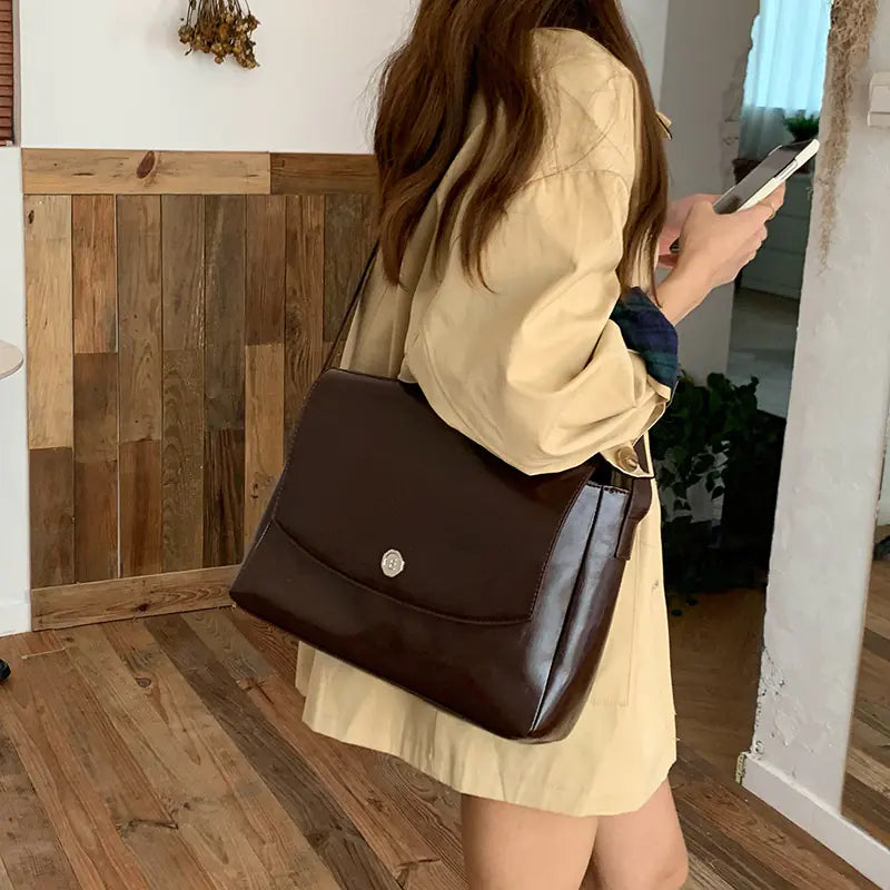 Vintage High-Capacity Briefcase