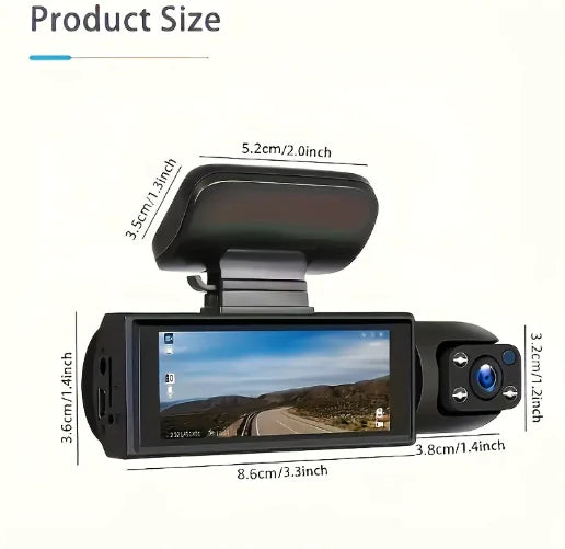 DualView 360° Car Dash Cam