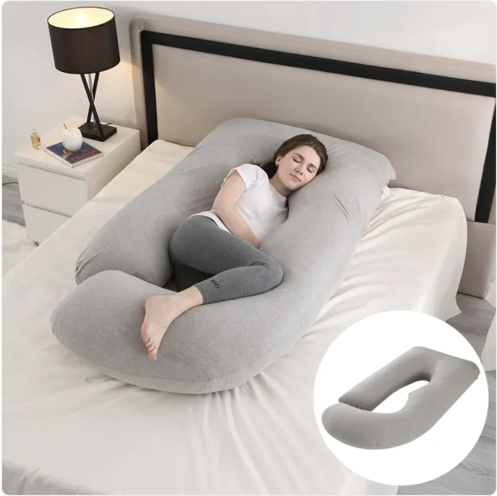 J-Shaped Pregnancy Support Pillow