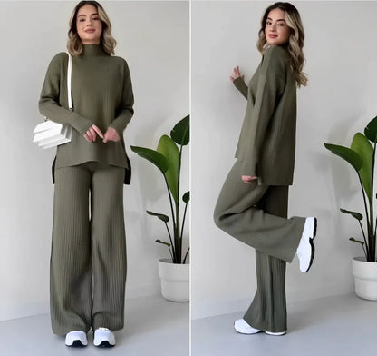 Chic Turtleneck &amp; Tailored Pants Duo