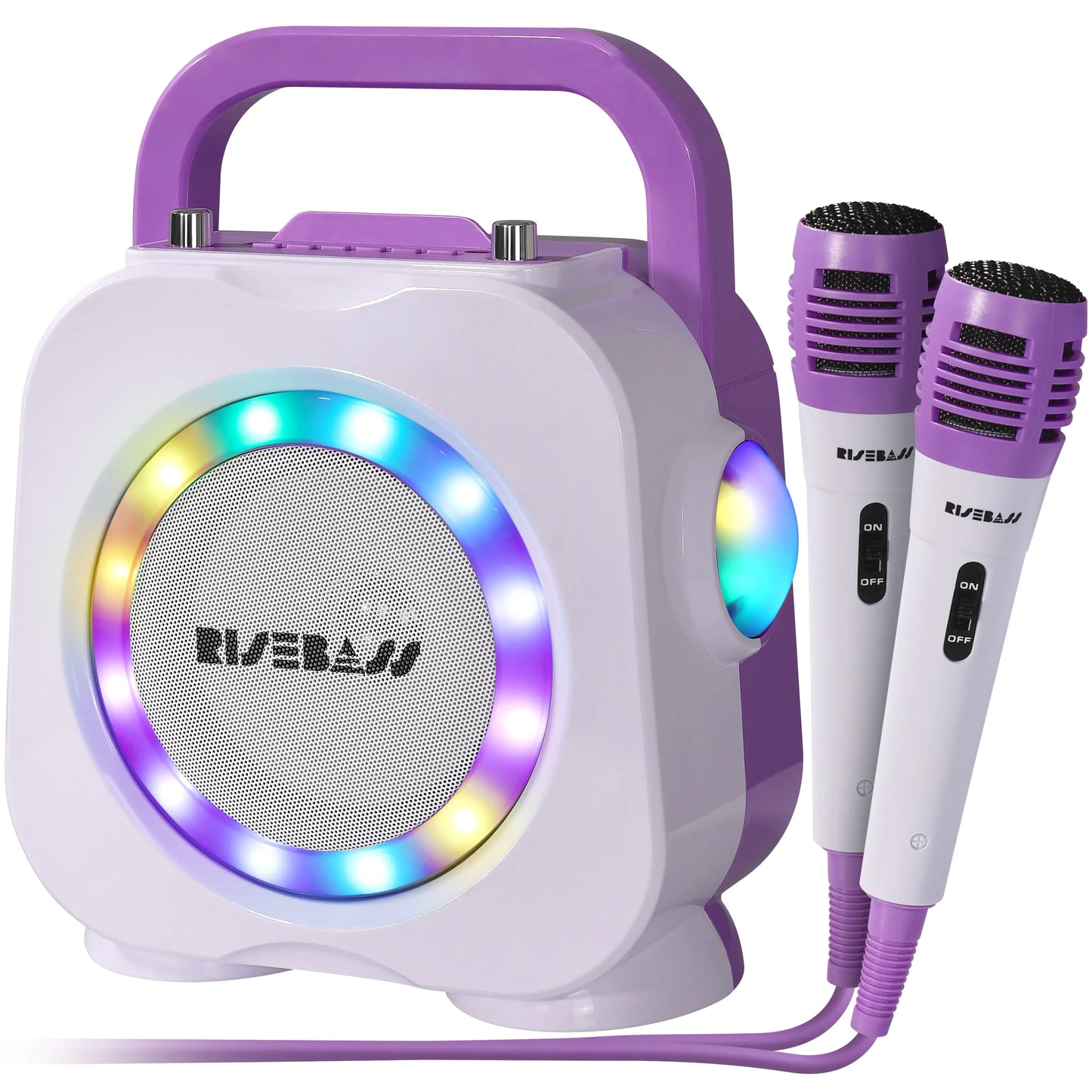Kids Party Karaoke Machine - Bluetooth with Dual Mics