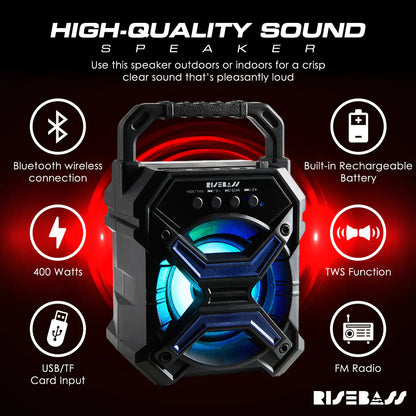 Compact Party Bluetooth Speaker with LED Effects