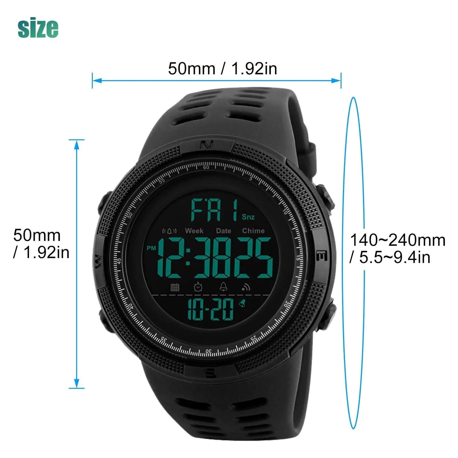SKMEI Tactical Military Quartz Watch - Waterproof Analog