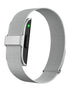 Smart Health Companion Bracelet in grey with sleek design and heart rate monitor features.