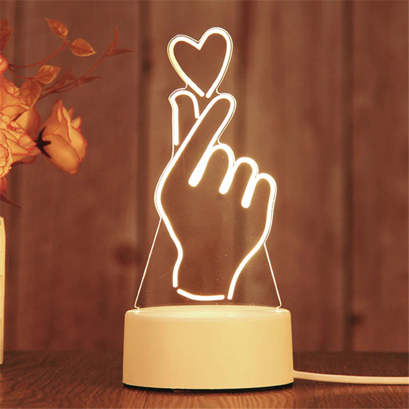 3D Acrylic Love Illuminator